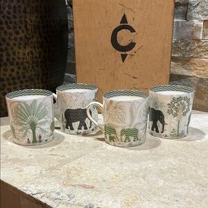 GOOD EARTH Fine Bone China Narmada Coffee Tea Mugs